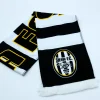 Sciarpa in raso del Siena F.C. con stemma del club e frange bianche.