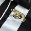 Maglia 120 anni Siena F.C. con Lupa dorata ricamata e righe bianconere
