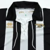 Righe verticali bianconere della maglia 120 anni Siena F.C., stile rétro.